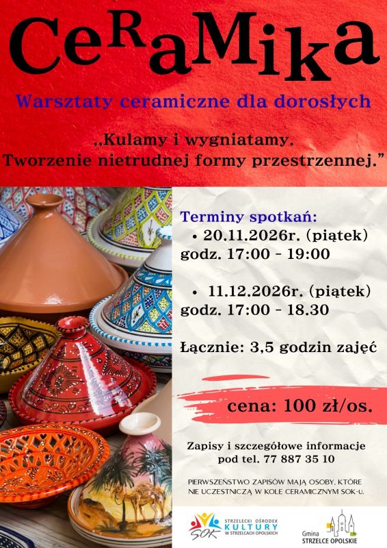 Pottery workshop for adults - “We claw and crush.”