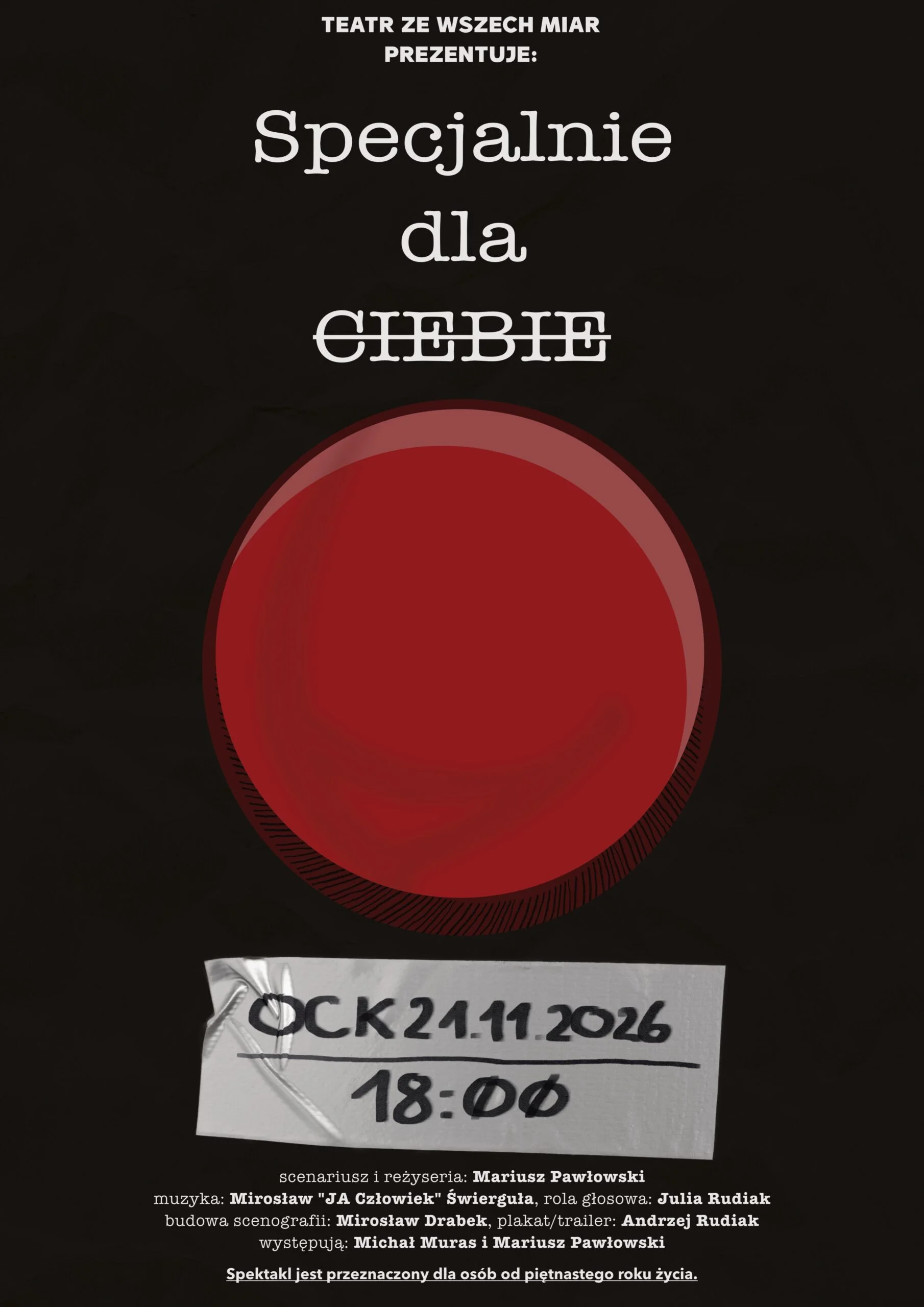 Especially for you — a performance by Teatr Ze Wszech Miar from Oświęcim as part of the 12th Theater Crucible