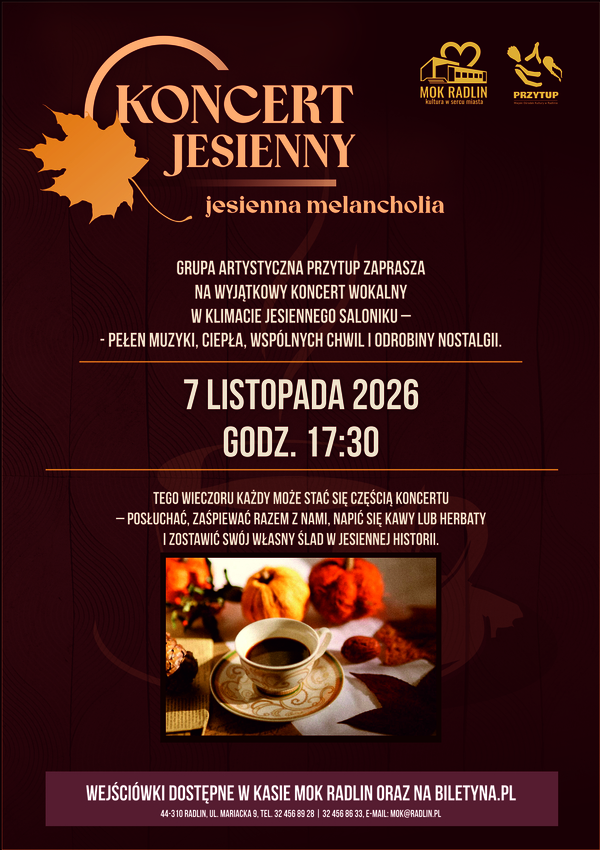 Przytup Art Group: Autumn Melancholy - coffee, music and a few stories