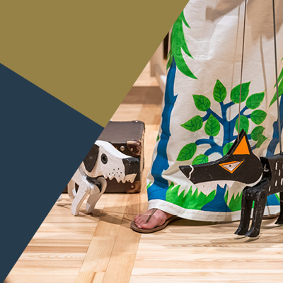 The dog and the wolf, or about independence for the little ones. Family workshops with elements of puppet show