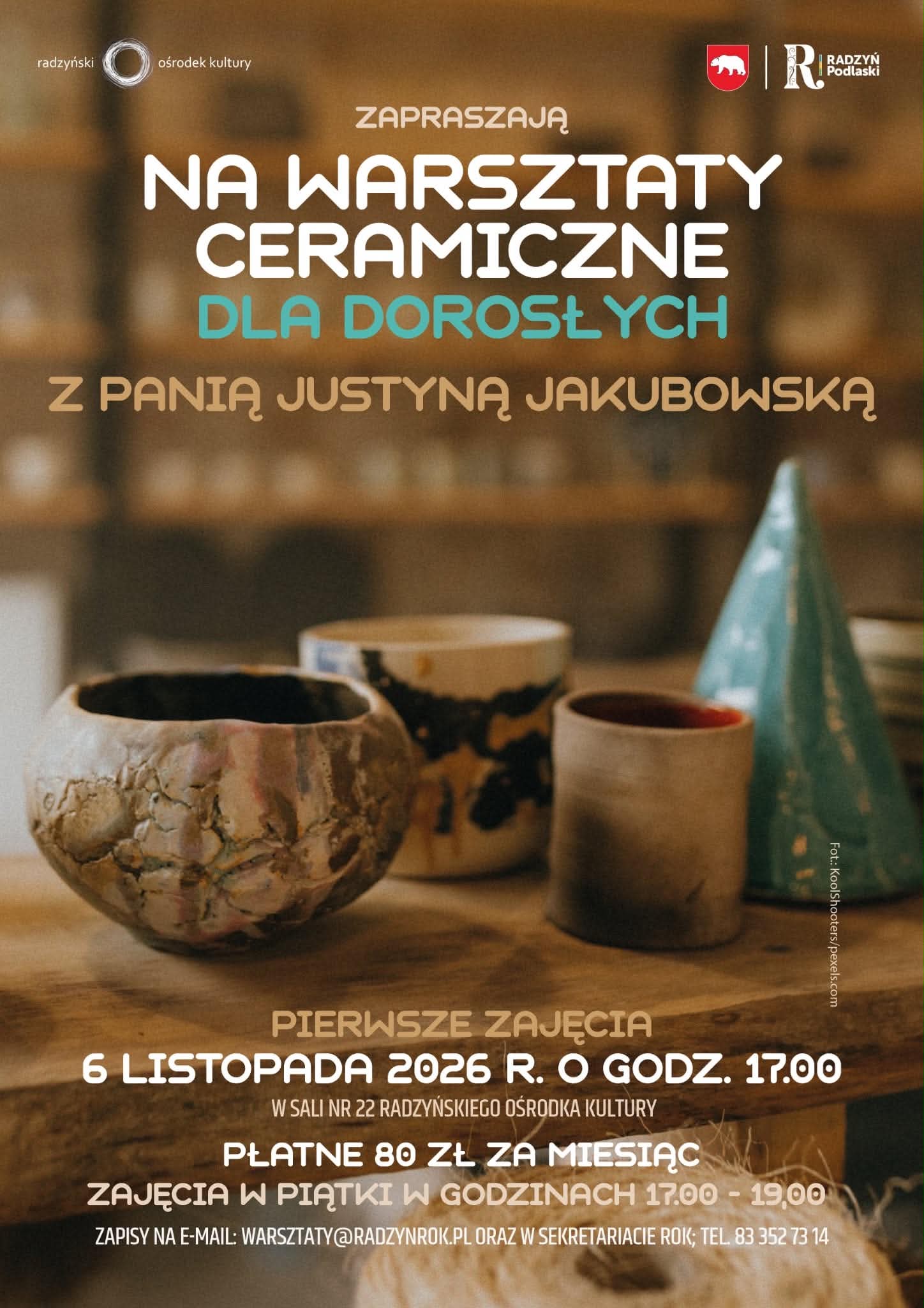 Pottery workshops for adults