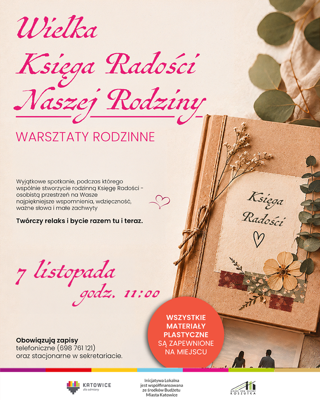 Wielka Księga Radości - warsztaty rodzinne