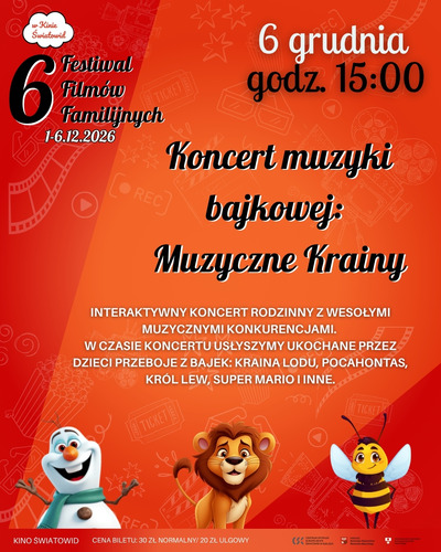 Koncert muzyki bajkowej: Muzyczne Krainy