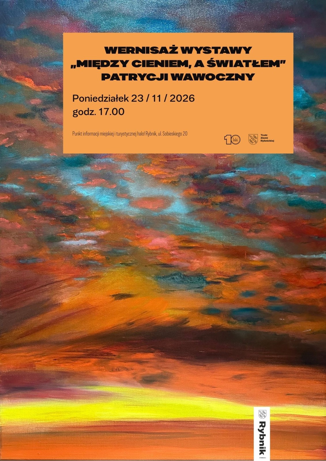 Wernisaż wystawy „Między cieniem, a światłem” Patrycji Wawoczny