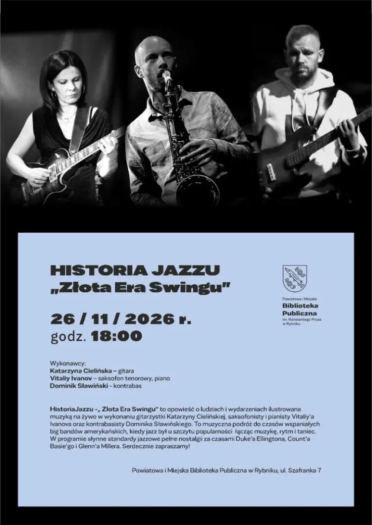 Historia jazzu ilustrowana muzyką na żywo