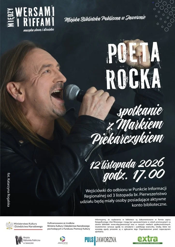 Poeta rocka – spotkanie z Markiem Piekarczykiem