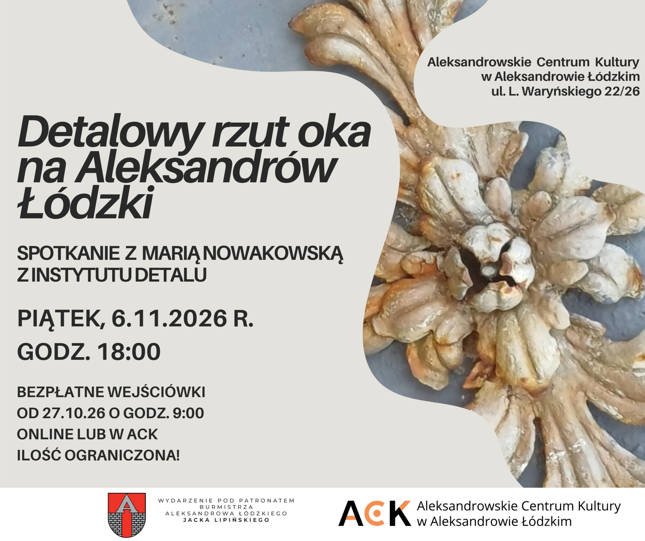 Detalowy rzut oka Aleksandrów Łódzki – spotkanie zInstytutem Detalu Marią Nowakowską