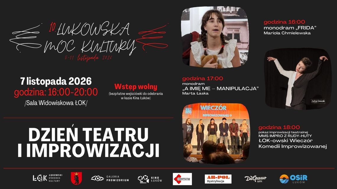 10. Łukowska Moc Kultury: Dzień teatru i improwizacji