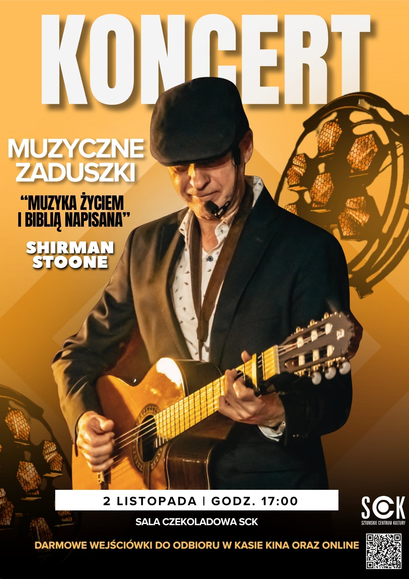 MUZYCZNE ZADUSZKI: "Muzyka życiem i Biblią napisana" koncert Shirmana Stoone'a
