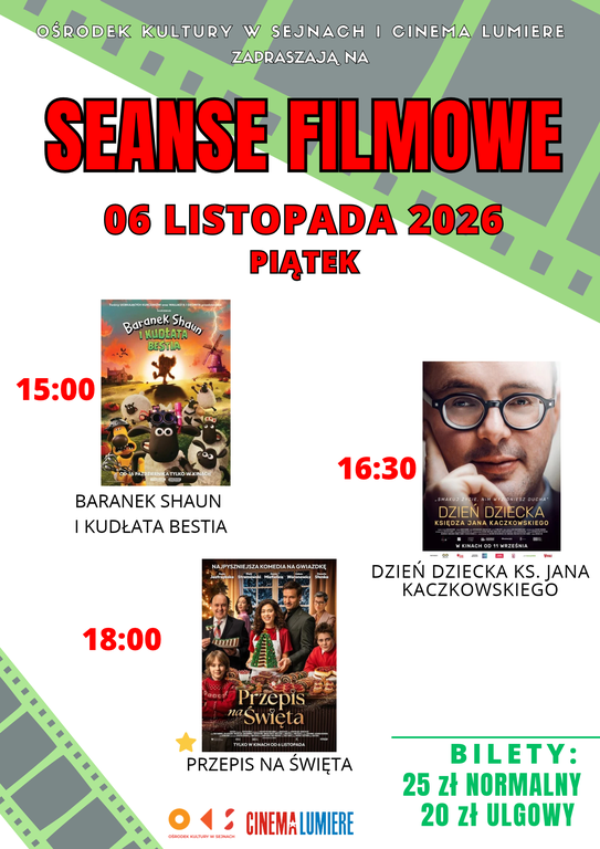 Seanse filmowe z cinema lumiere