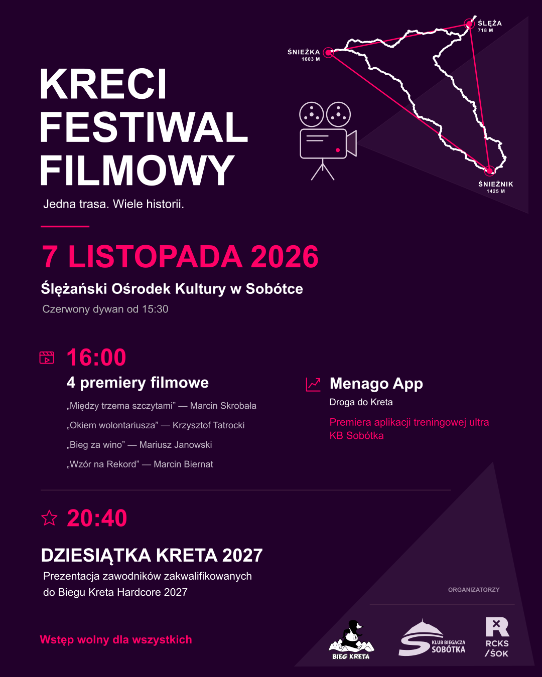 Kreci Festiwal Filmowy. Jedna trasa. Wiele historii.