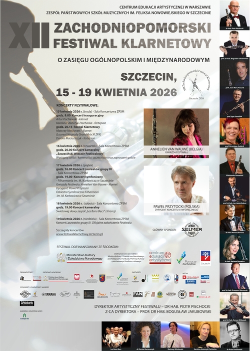 XII Zachodniopomorski Festiwal Klarnetowy w Szczecinie