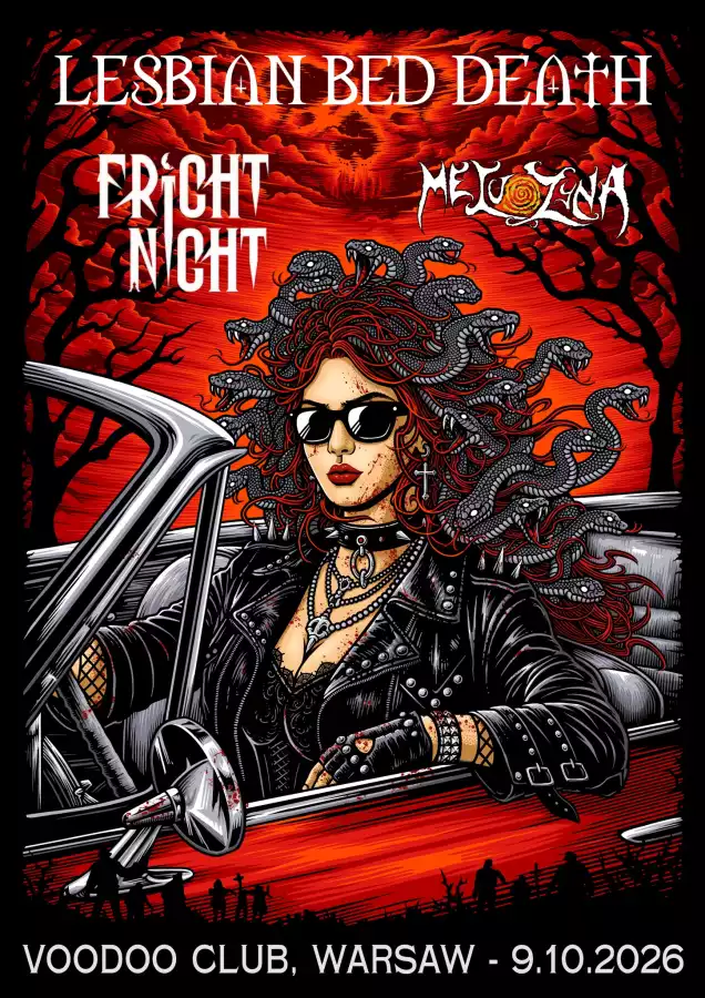 LESBIAN BED DEATH (UK) “Satan’s Cellar Tour” + Fright Night, Meluzyna I Warsaw