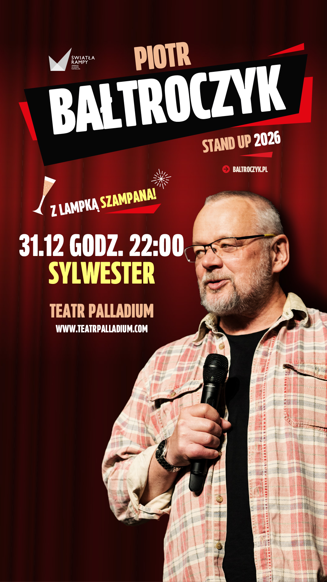 Piotr Bałtroczyk stand-up / Sylwester 2026