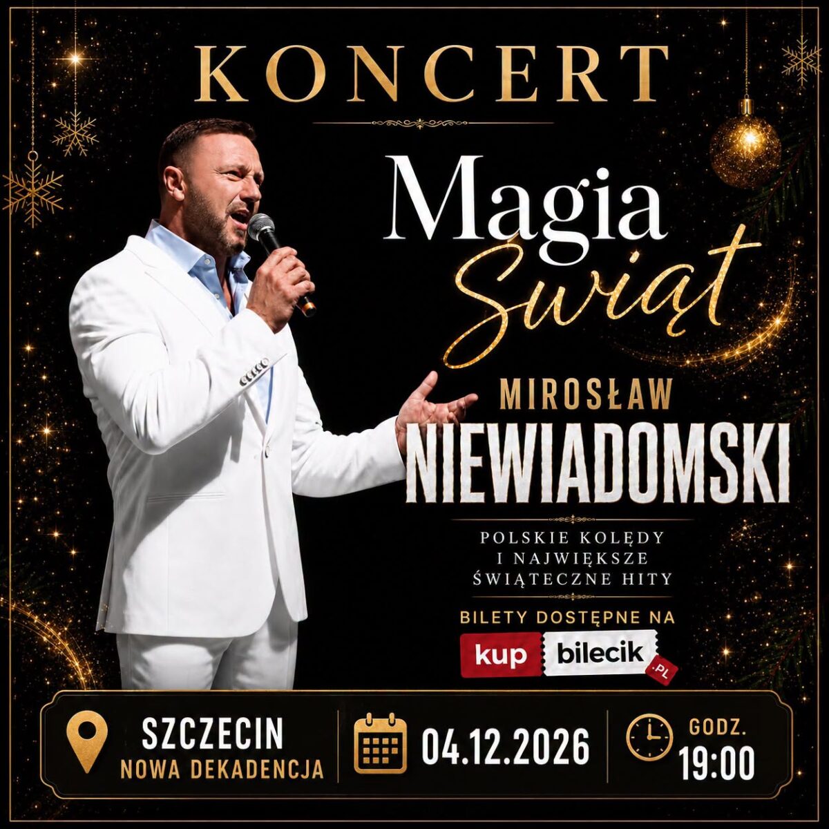 Mirosław Niewiadomski – „Magia Świąt” – koncert