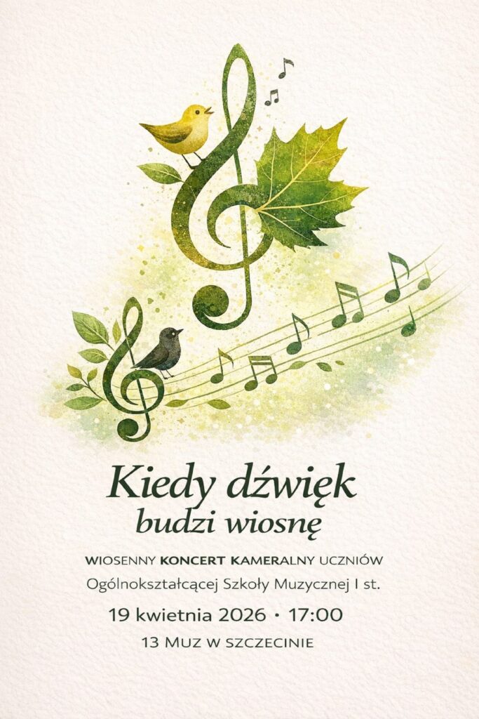 19.04. / „Kiedy dźwięk budzi wiosnę” – Wiosenny Koncert Kameralny uczniów OSM I st.
