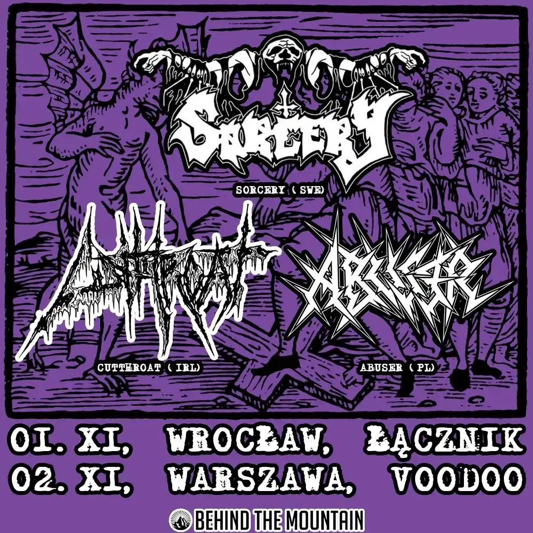 SORCERY (SWE) CUTTHROAT (IRL) ABUSER (EN)