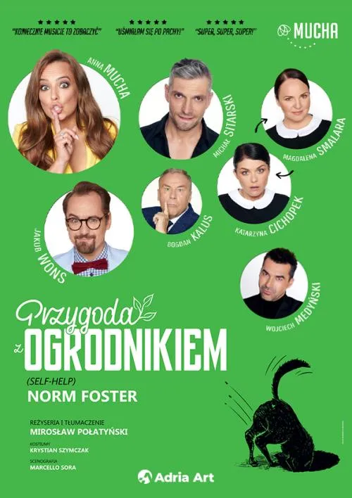 Plakat spektaklu Przygoda z ogrodnikiem