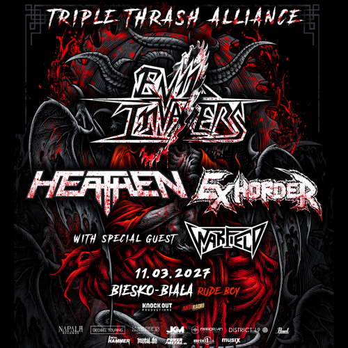 HEATHEN + EXHORDER + EVIL INVADERS + WARFIELD