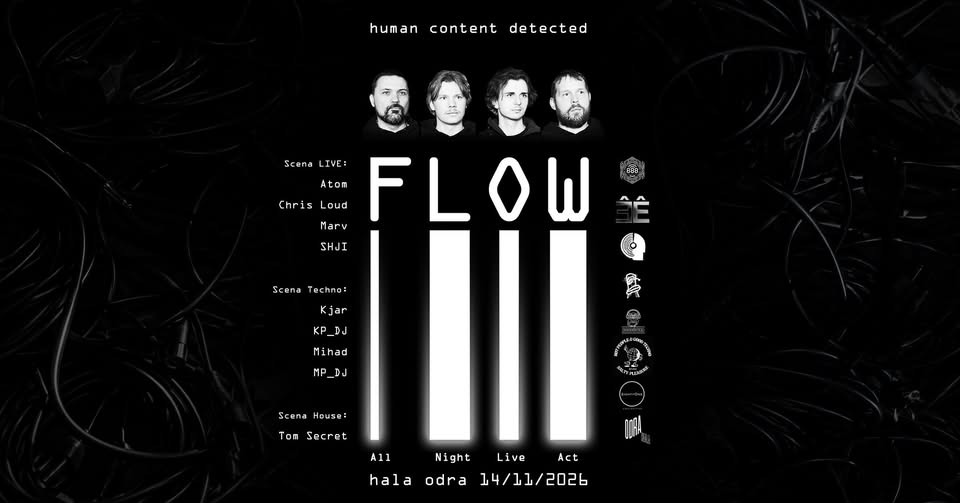 FLOW - All night live act - 6 godzin techno na żywo - Atom, Chris Loud, Marv, SHJI + DJ sets