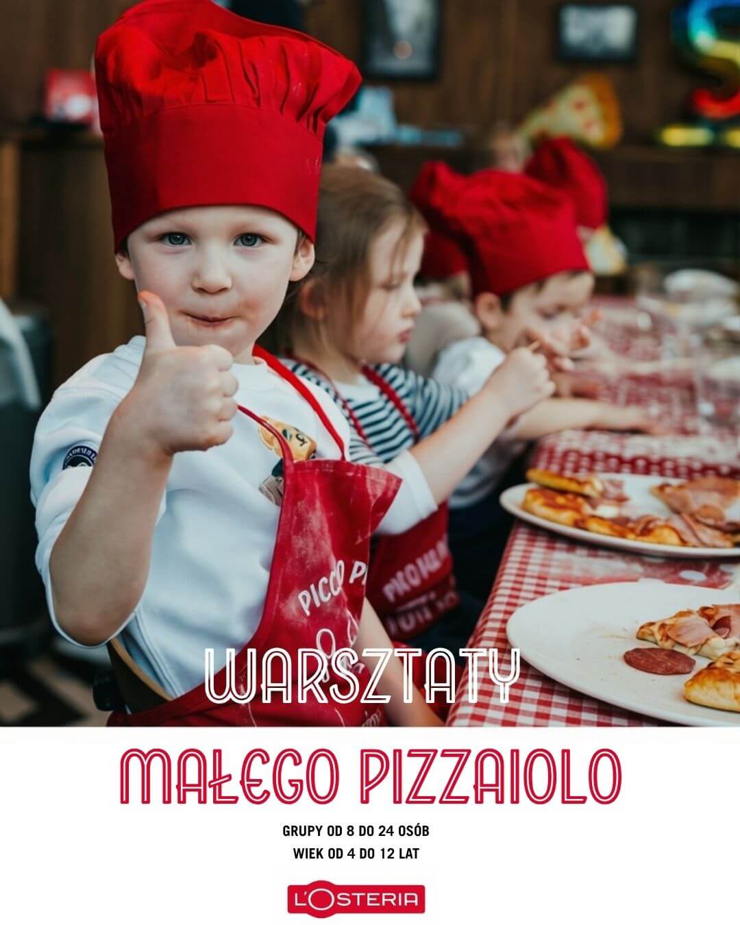Pizza workshop for the little ones in L'Osteria!