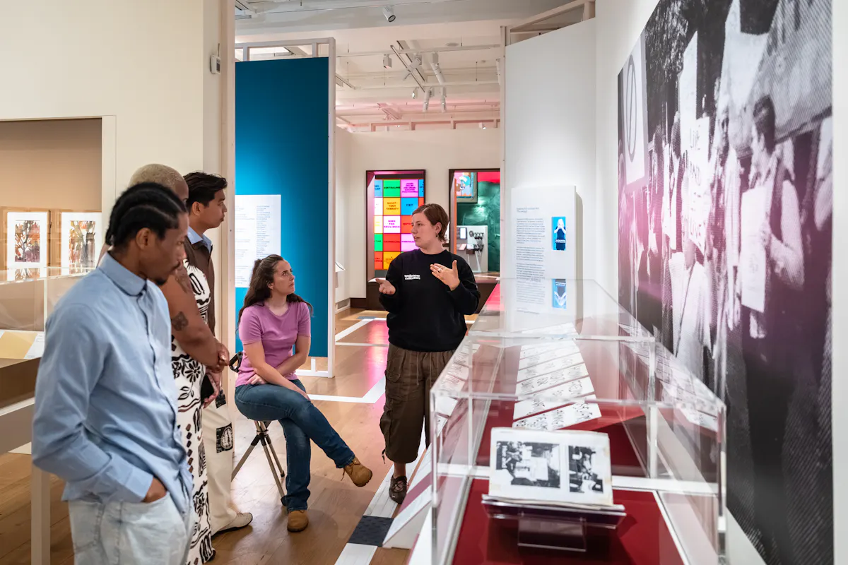 BSL Interpreted Tours of Audrey Amiss and Rudy Loewe exhibitions