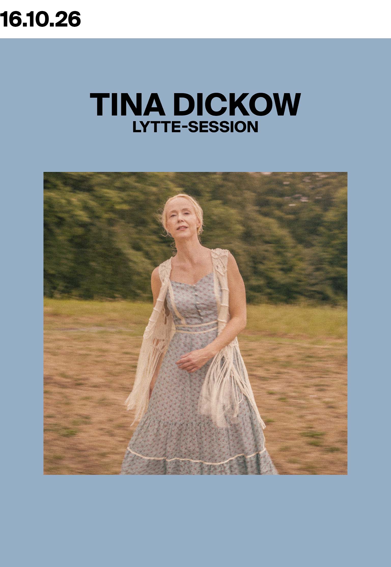 Tina Dickow - Lytte-session og samtale med Signe Svendsen